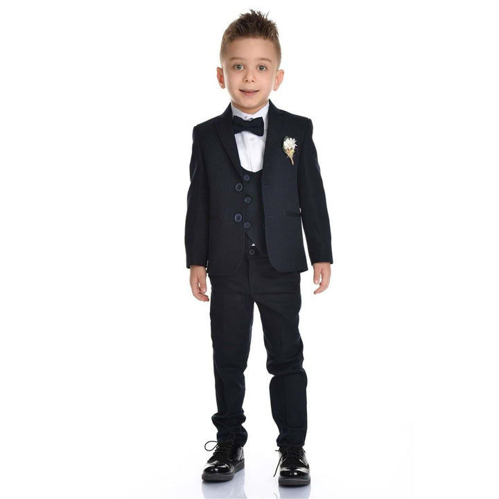 Birthday Boys Suit Set for Ages 1-4Y in Navy Blue