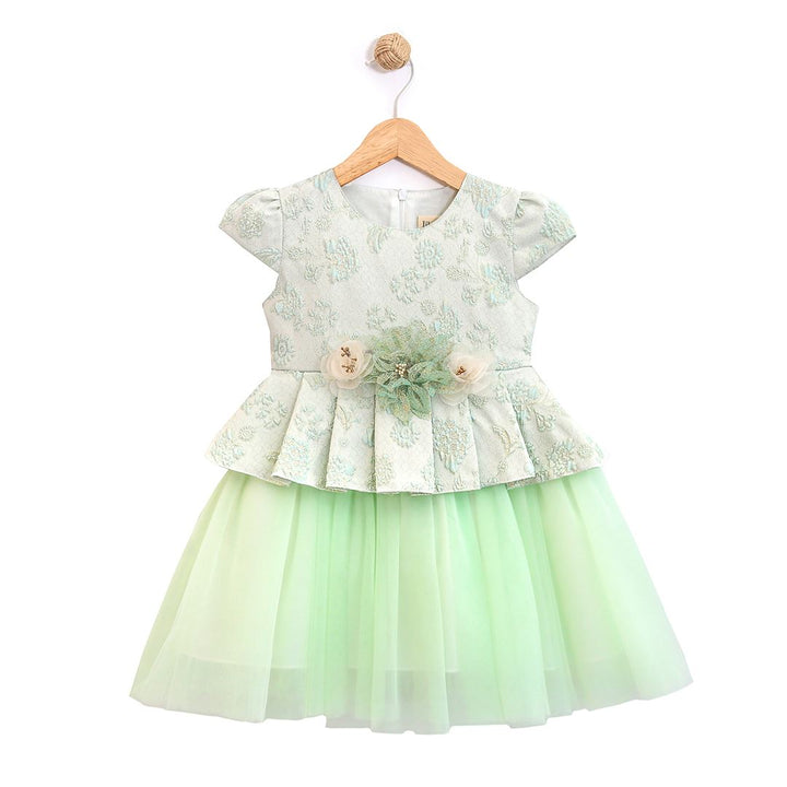 Birthday Girl's Party Dress Tulle in Colour Lime